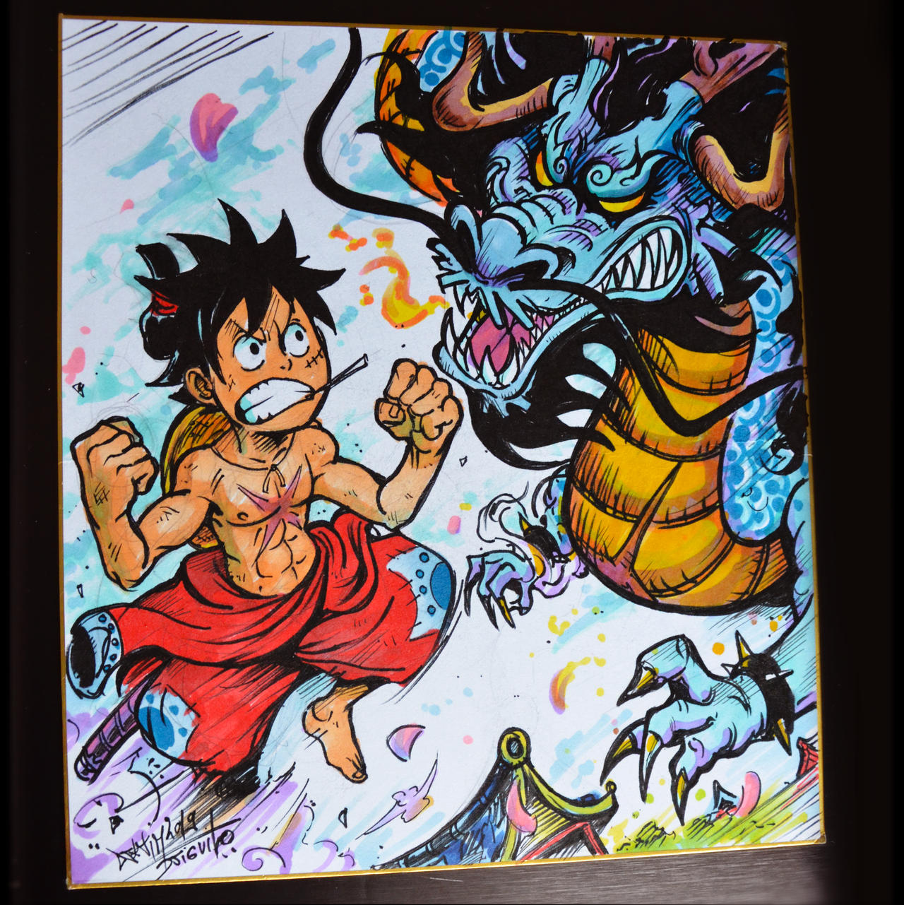 Luffy vs Kaido Wanokuni