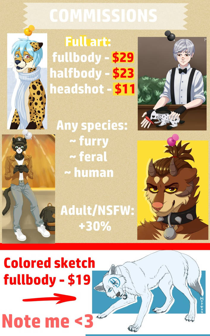 Commissions are OPEN! 2018