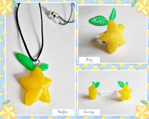 Paopu Fruit Jewelry Set by Lu0ren