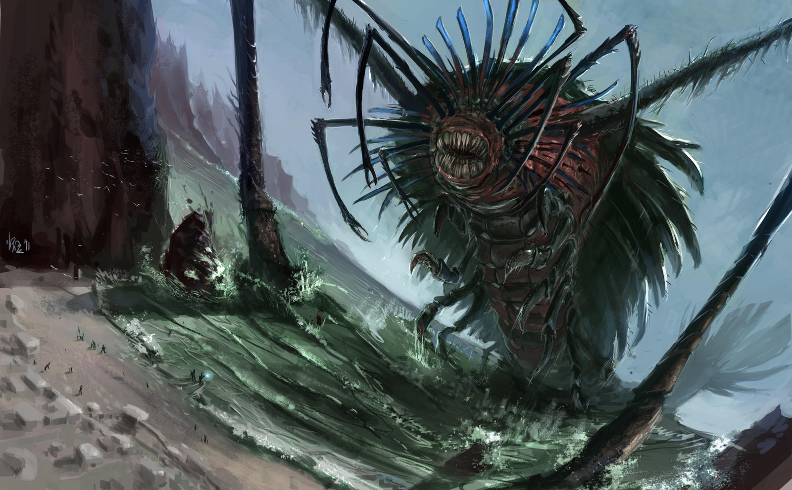 Water Colossus - The Lurker by slumberus on DeviantArt