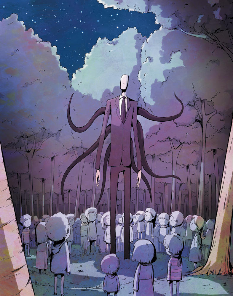 Slender Man Illustration by tbroadwater on DeviantArt