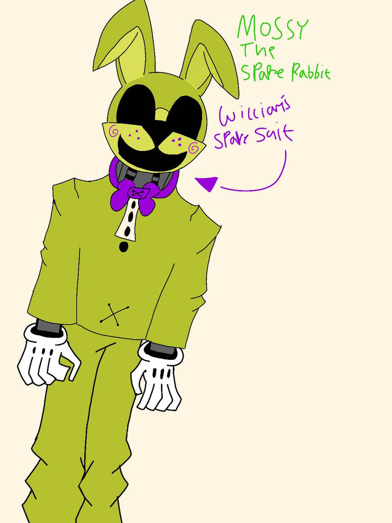 Mossy The Spare Rabbit (Fnaf oc) (Fazbear Archive) by Moltensart on ...