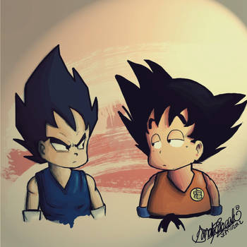 Vegeta and Goku