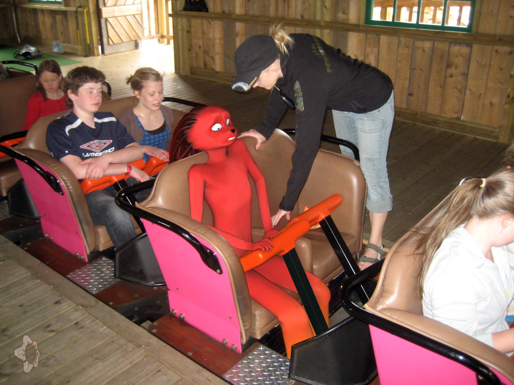 Xadri in amusement park