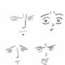 Anime Character's faces