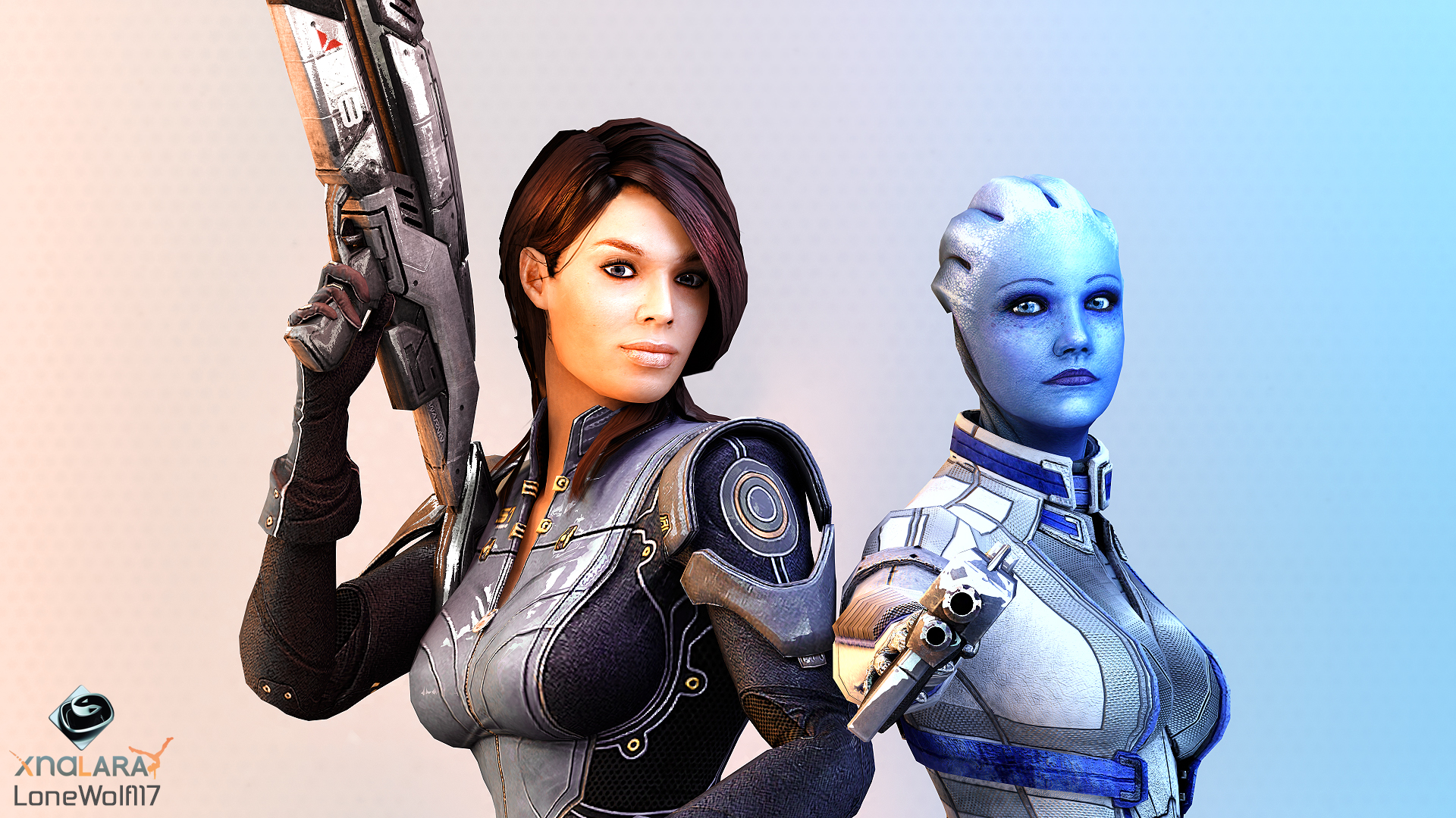 Studio Series: Ashley and Liara (The Rivalry)