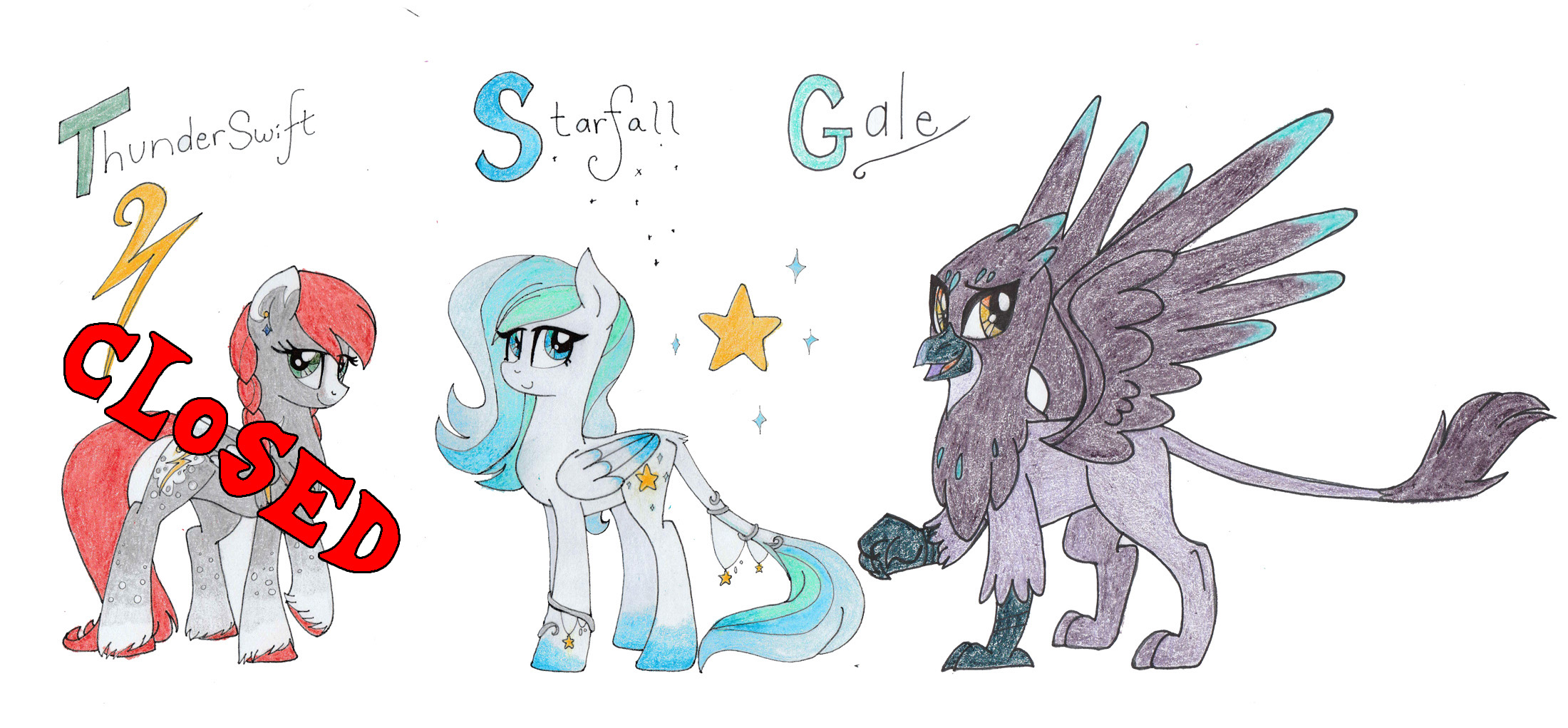 ADOPTABLES: Thunderswift - Starfall - Gale Griffon