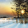 Hiding Sun on a Finnish Winter
