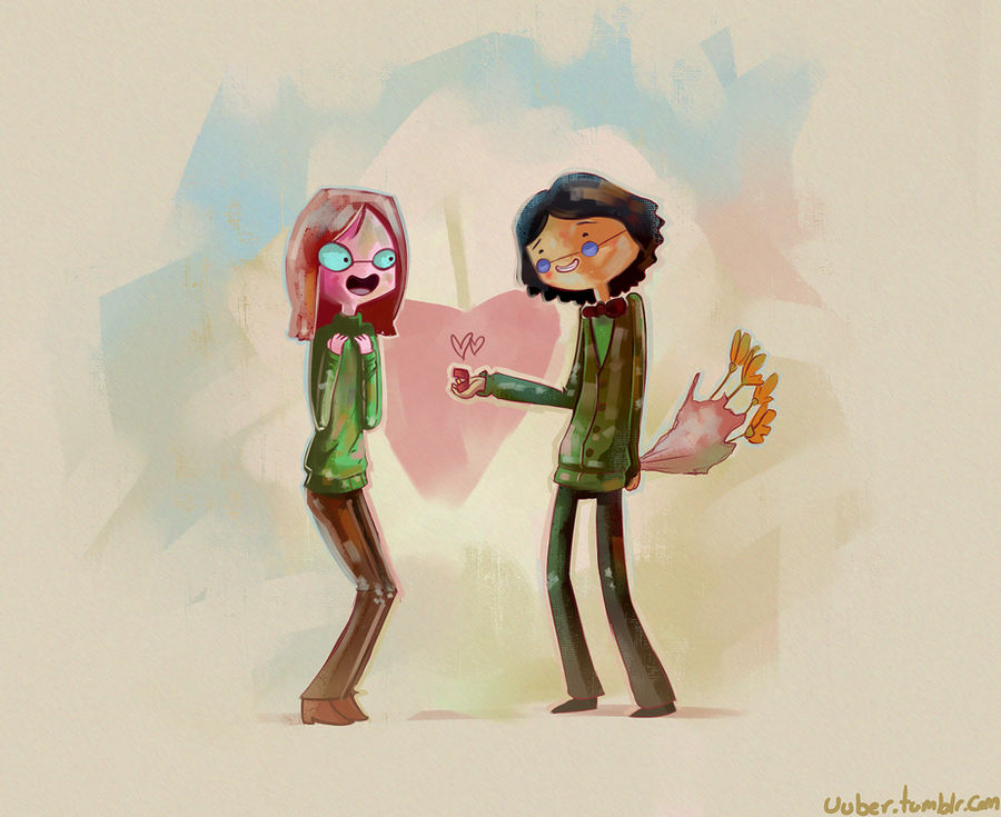 Simon Petrikov (Ice King) and Betty