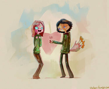 Simon Petrikov (Ice King) and Betty