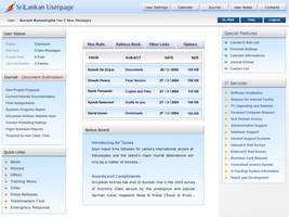 SLA Intranet - Userscreen