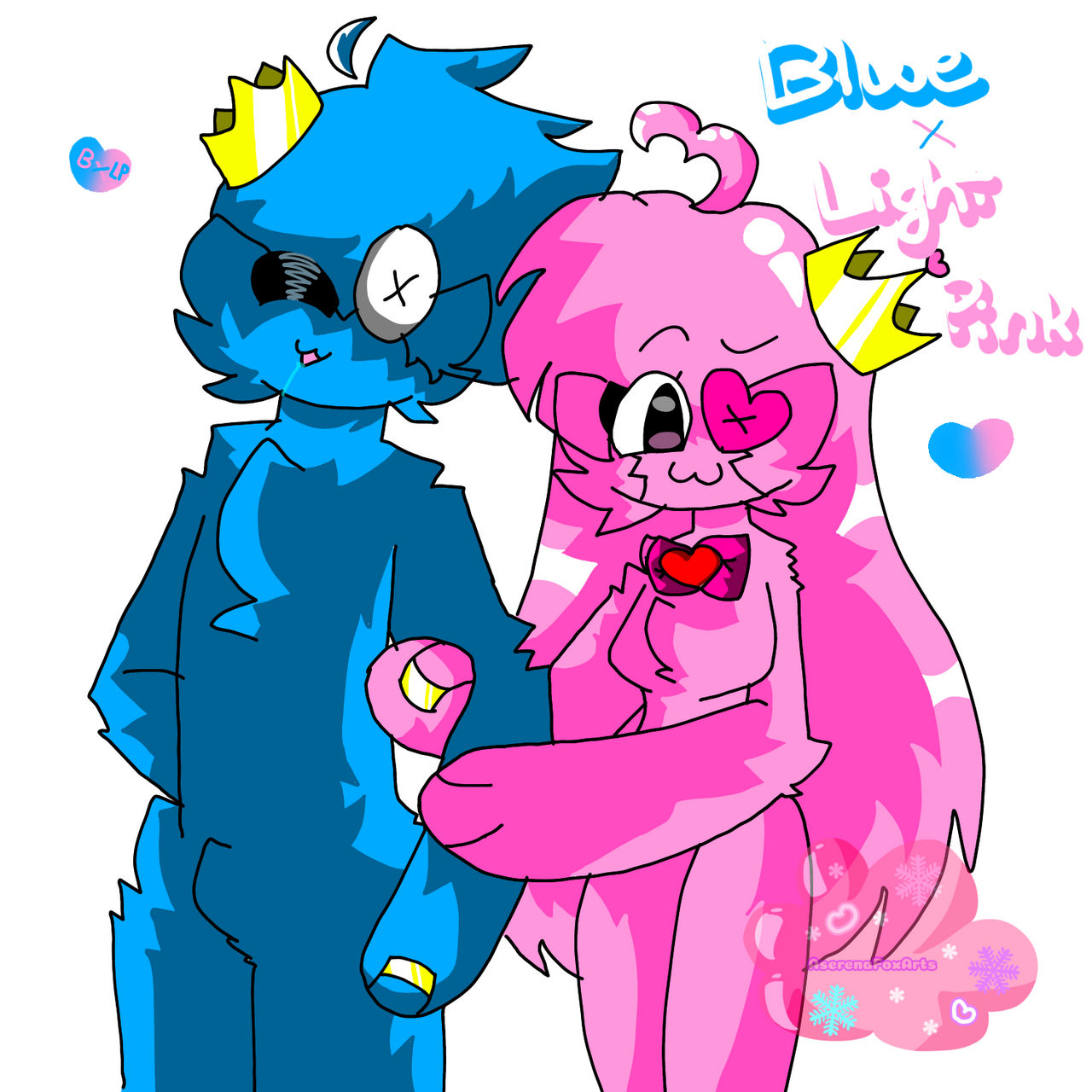 BLUE AND PINK FRIENDS! by KatieLover1407 on DeviantArt