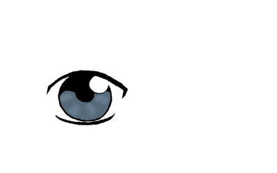 Male Anime Eye - Slate Blue