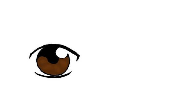 Male Anime Eye - Dark Brown