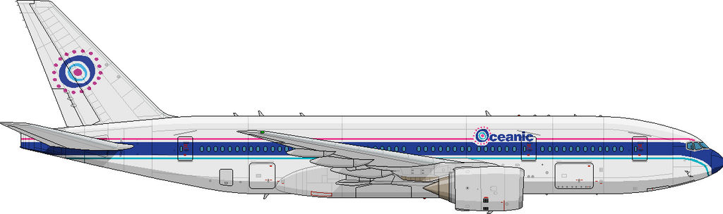 Oceanic Airlines Boeing 777 by Stephen-Fisher on DeviantArt