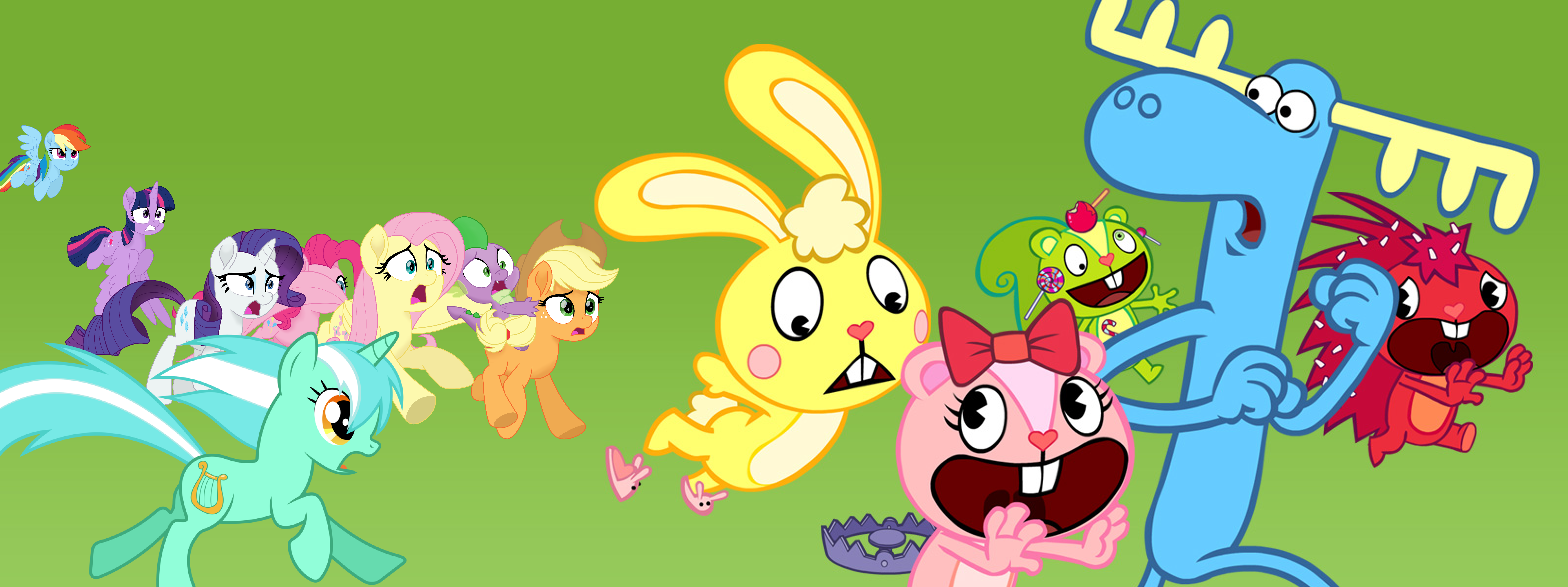 RUN MLP AND HAPPY TREE FRIENDS! RUUUUUUUUUUUN!!! by Stephen-Fisher on ...