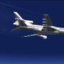 Delta Airlines Lockheed L-1011 below the sky