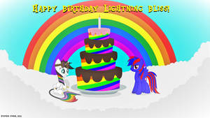 Me celebrating Lightning Bliss' Birthday!