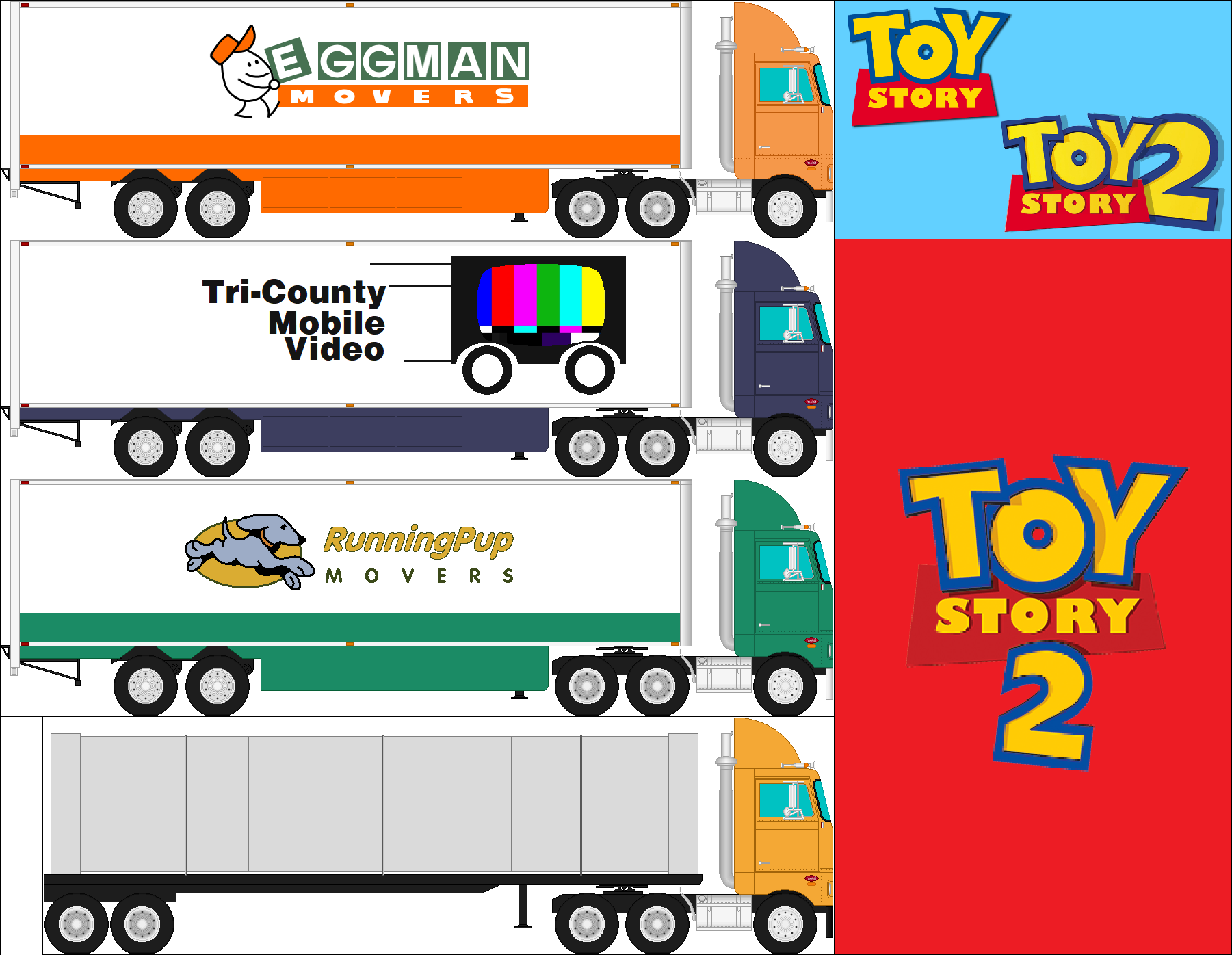 Toy Story Truck collection Toy Story and 2 by Stephen Fisher on
