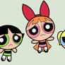 The Powerpuff Girls looking sad