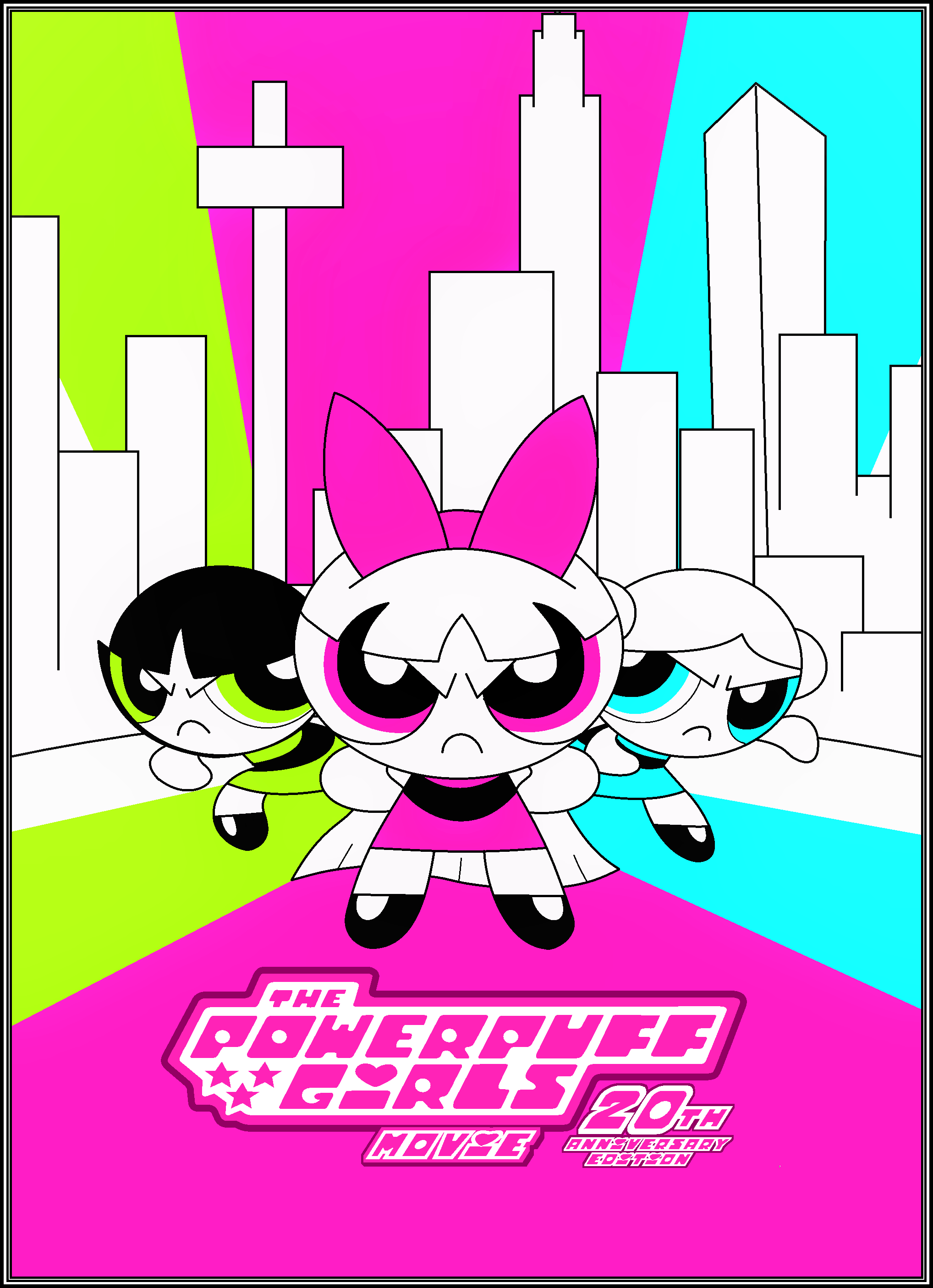 The Powerpuff Girls Movie 20th Anniversary Poster by Stephen-Fisher on ...