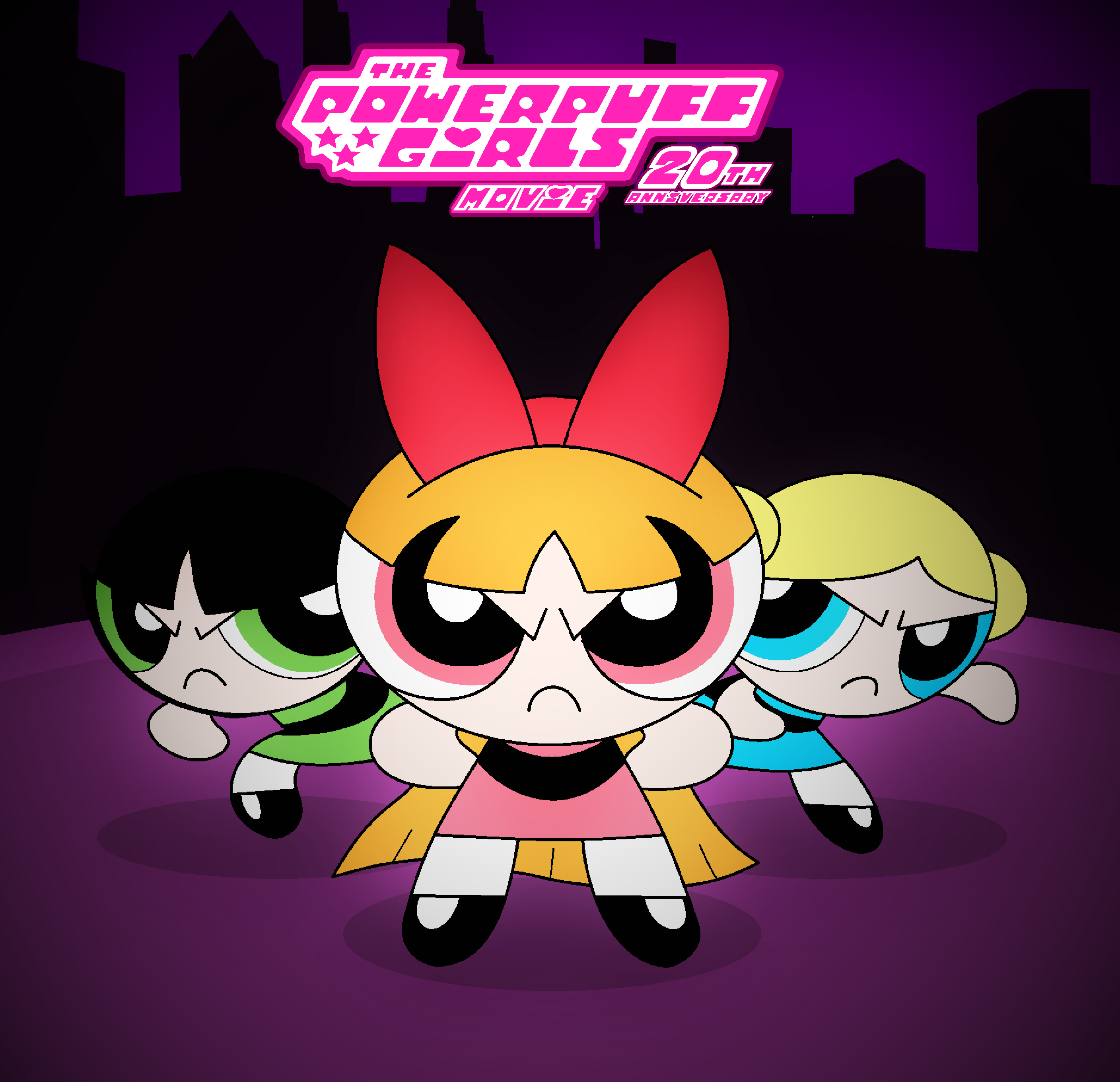 Powerpuff Girls Movie 20th Anniversary Poster 3 by Stephen-Fisher on ...