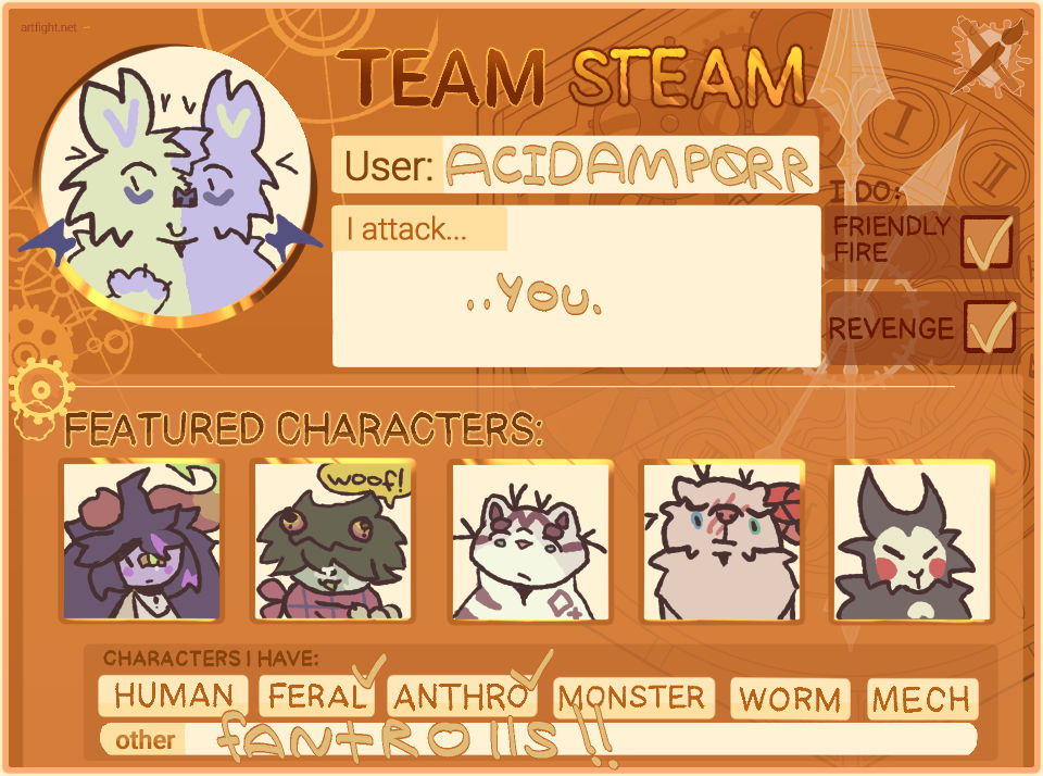 Art Fight 2021 Steampunk Template by artyfight on DeviantArt