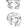 Sketchtember 06 - Petting Shimmer - My Little Pony