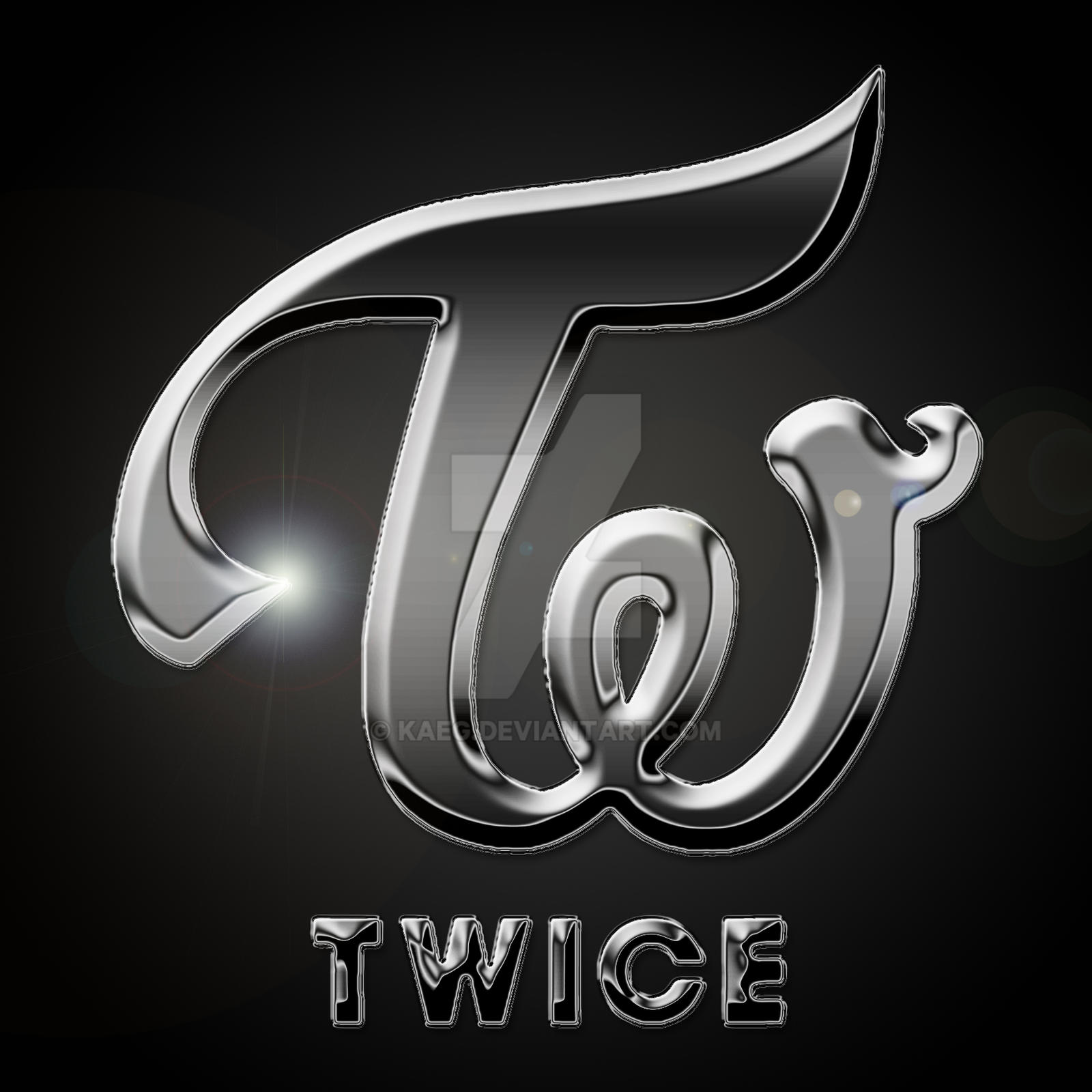 TWICE logo wallpaper Chrome Theme - ThemeBeta