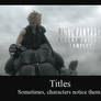 Titles Demotivational poster