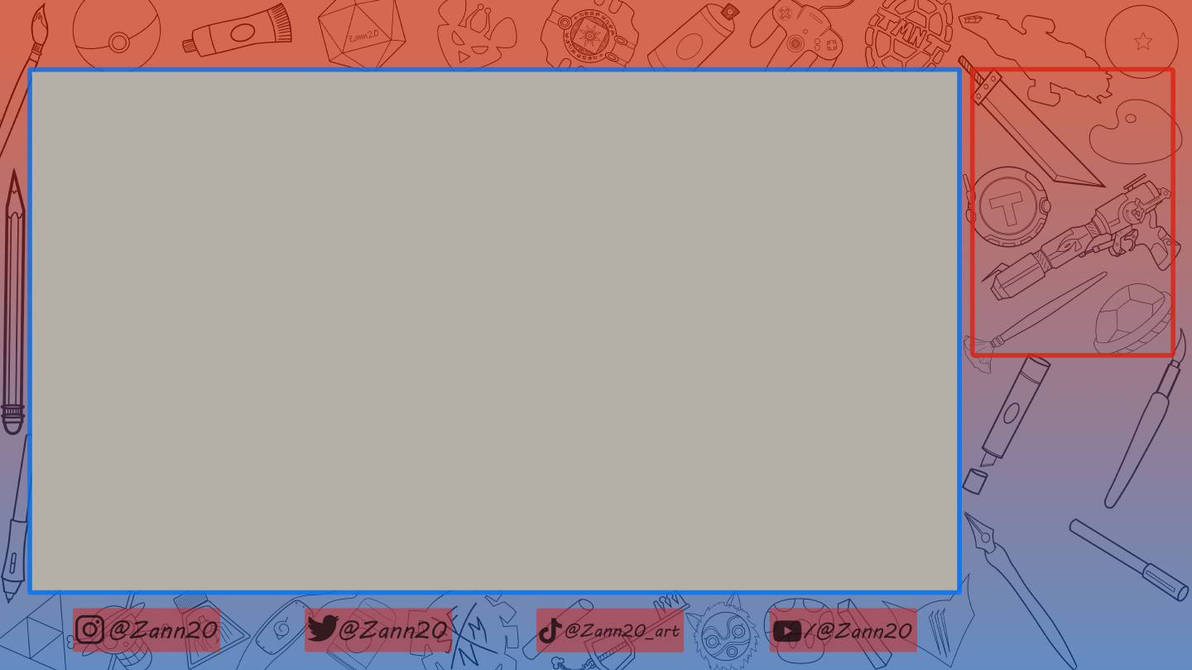 Ark Overlay Deviantart Custom Stream Overlay WIP! by Konohafox on DeviantArt
