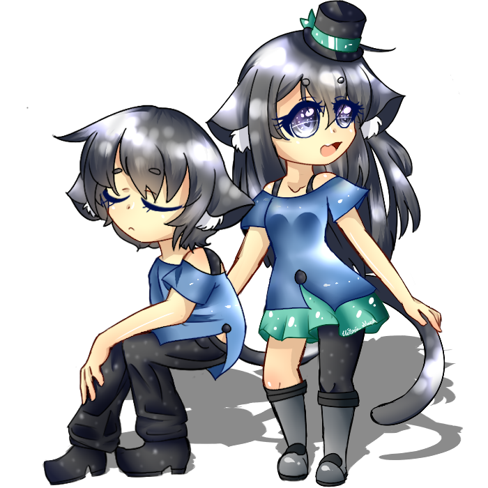 Commission: Neko Twins