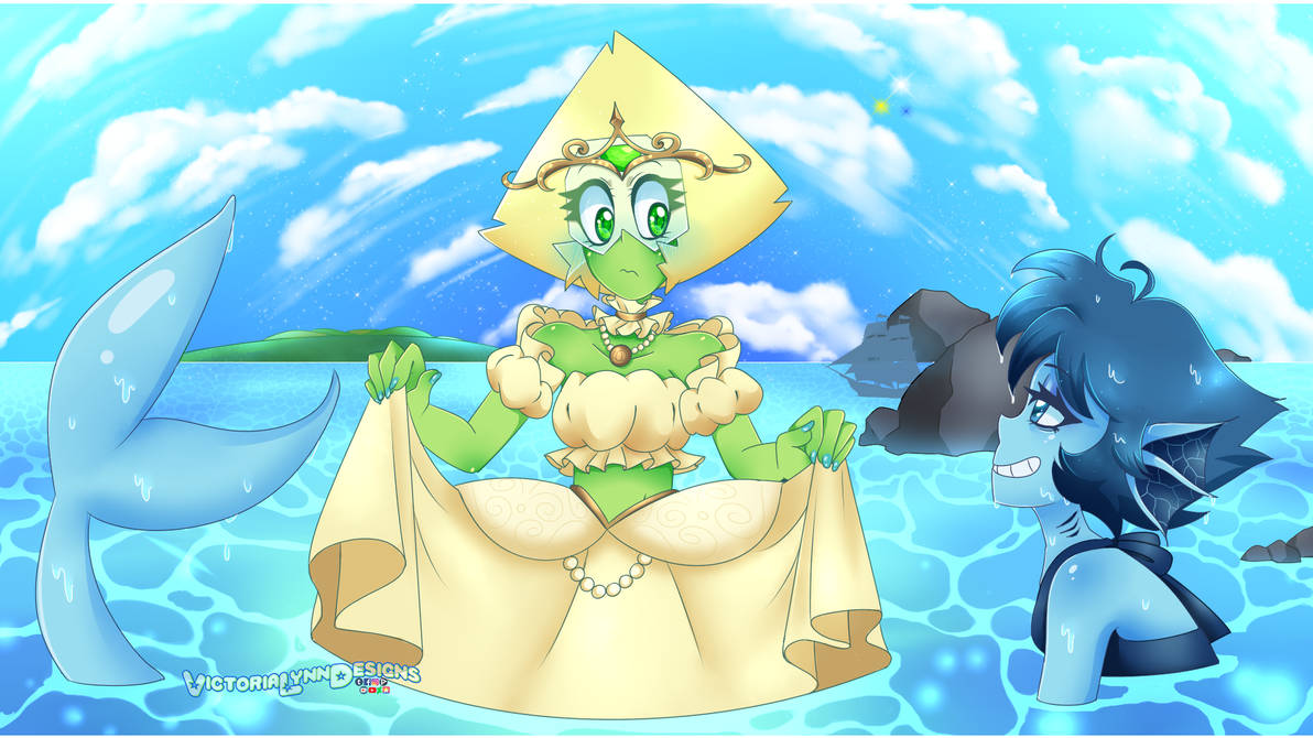 Some Flirty Mermaid and Her Princess by VictoriaLynnDesigns