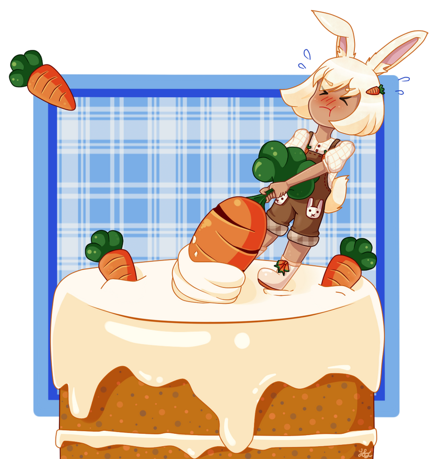 Image result for carrot cake chibi