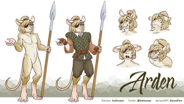 Character sheet - Arden