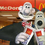 Wallace and Gromit at mcdonald's