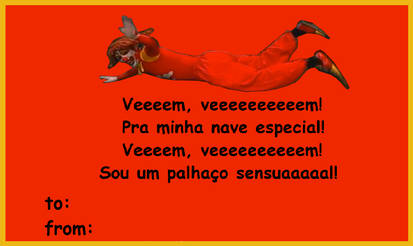 palhaco gozo's valentine card