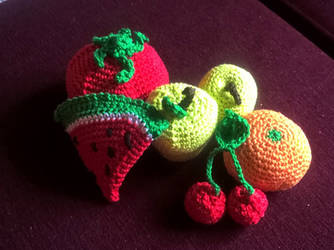 Amigurumi crochet fruit