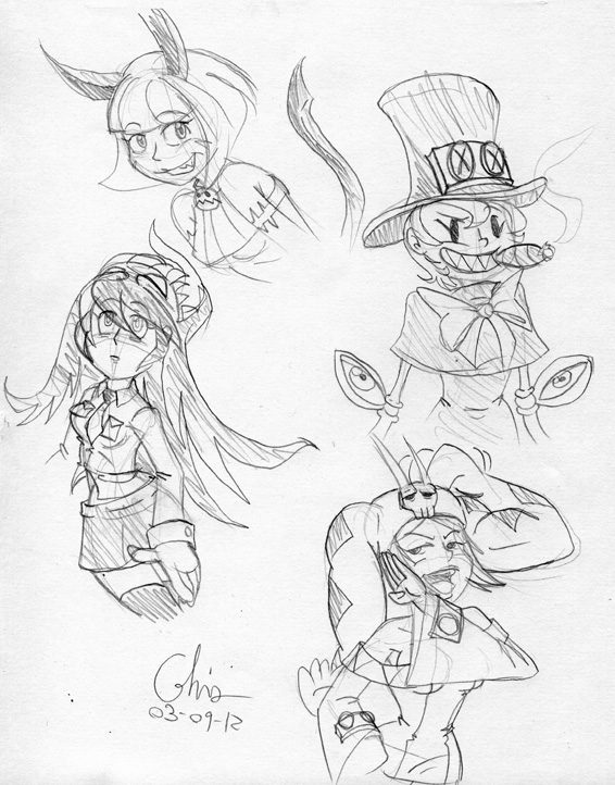 Skullgirls doodle 1