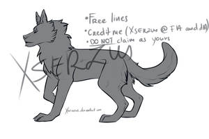 Free canine lineart!