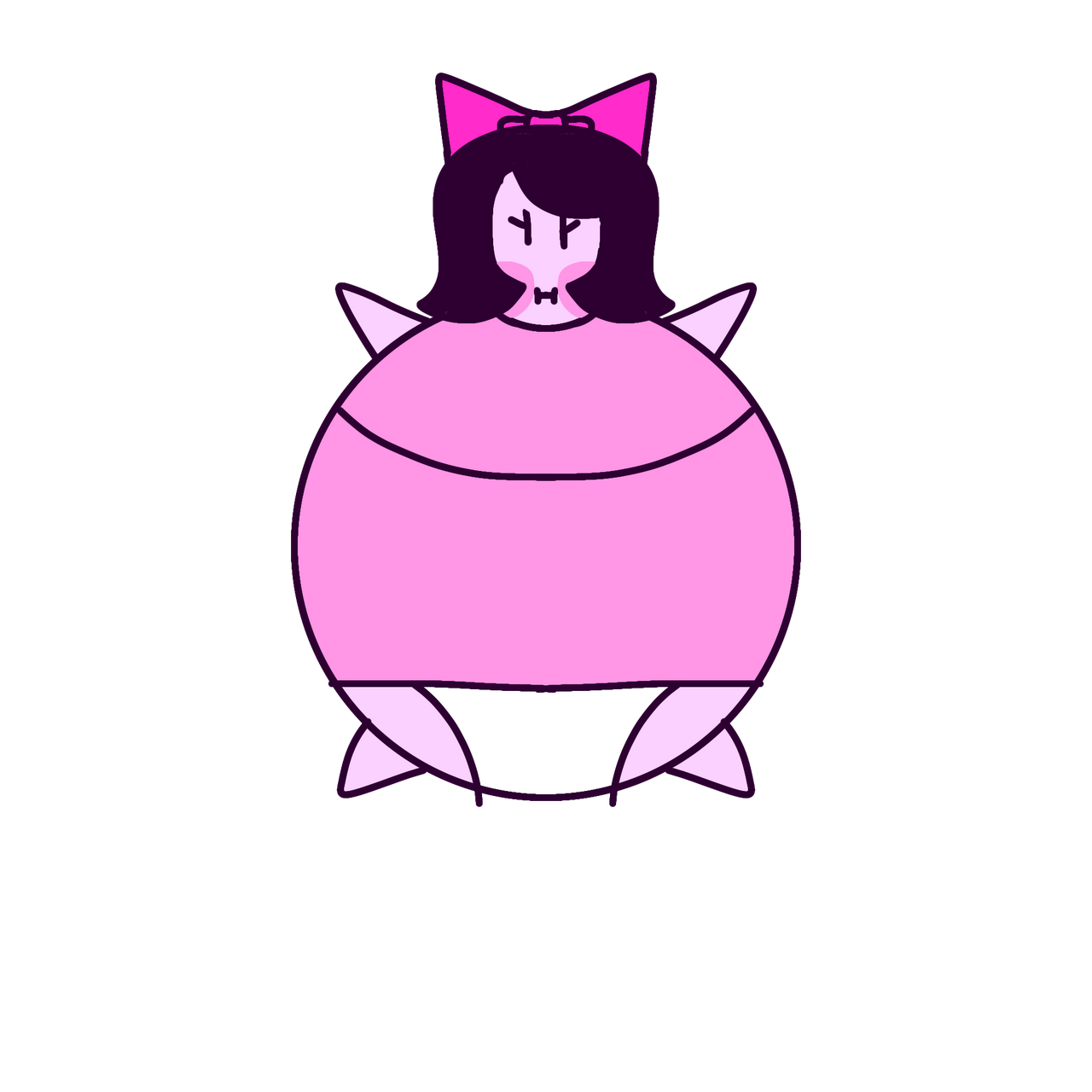 Girl Inflated by CreamUnicornCookie on DeviantArt