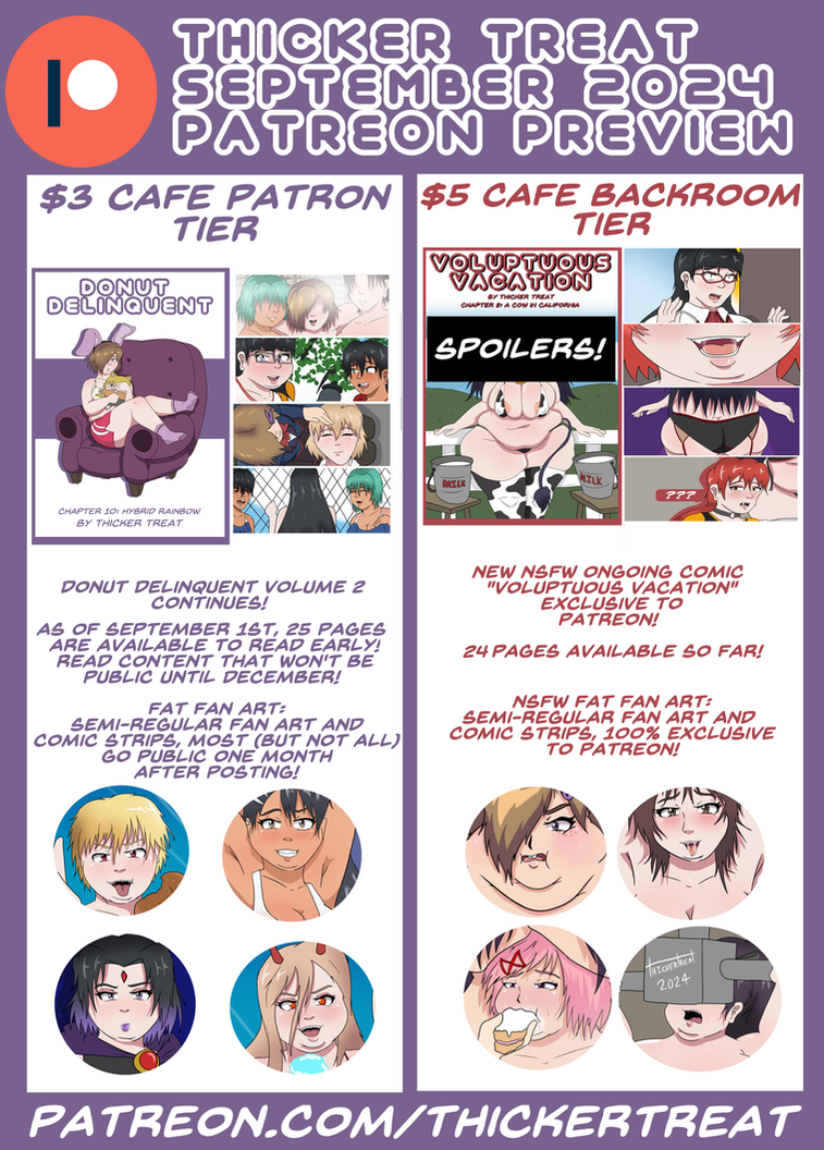 September202 Deviantart September 2024 Patreon Preview by Thicker-Treat on DeviantArt