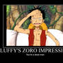 Motivational zoro impression