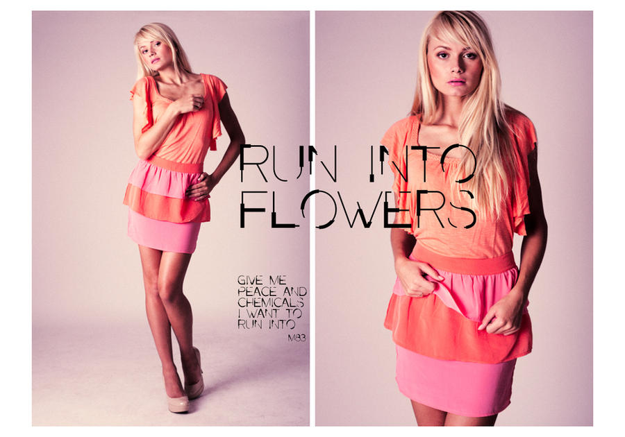 run into flowers