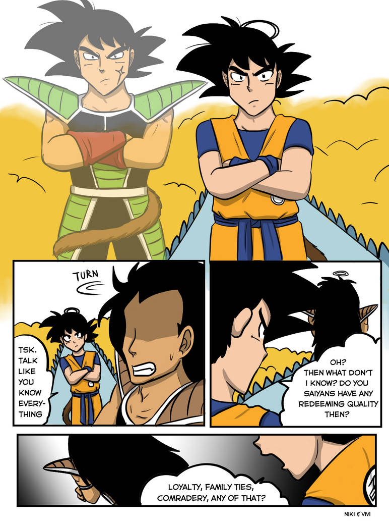 Bardok e Goku pai e filho lineart by HelvecioBNF on DeviantArt
