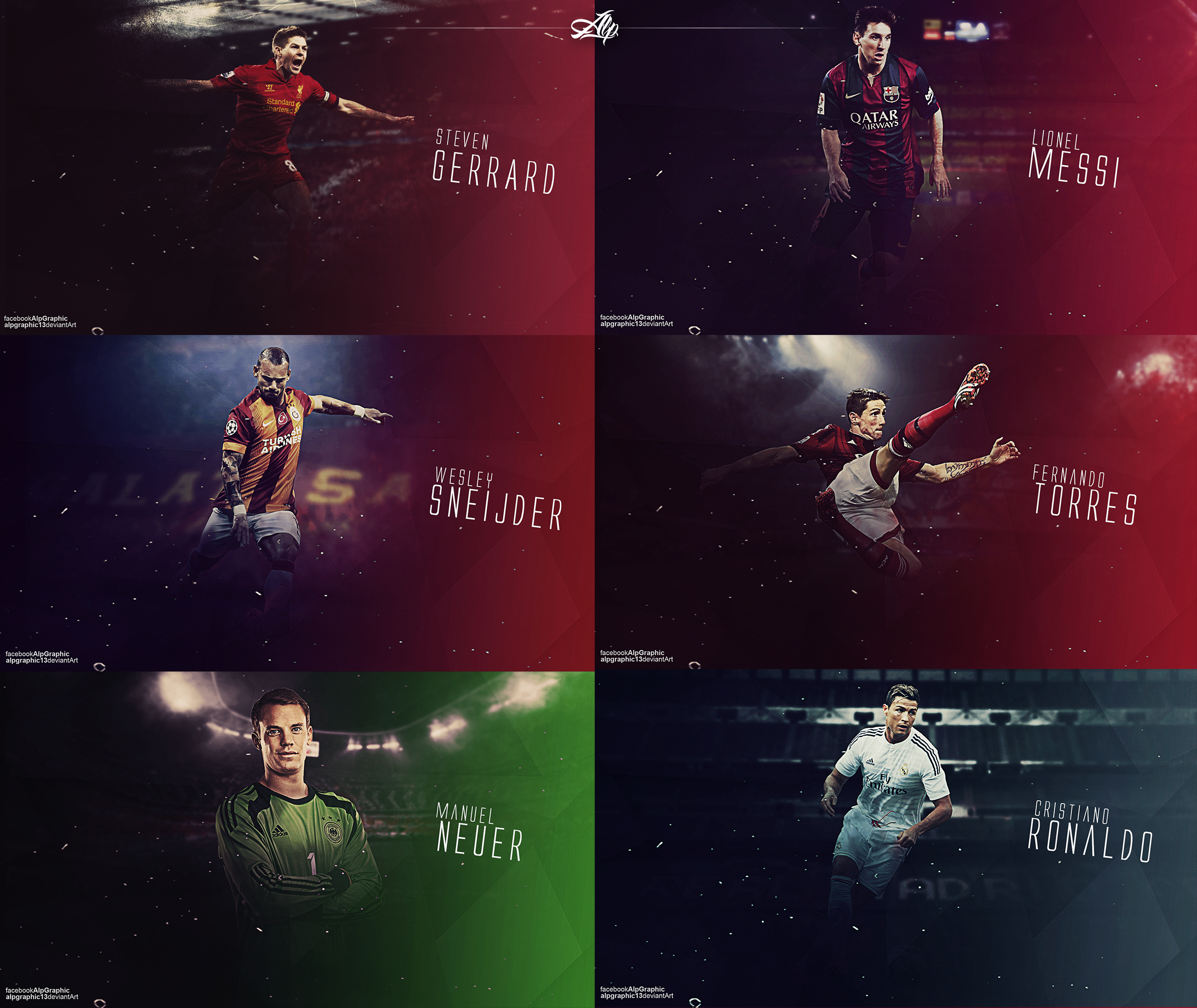 Football Players wallpaper series