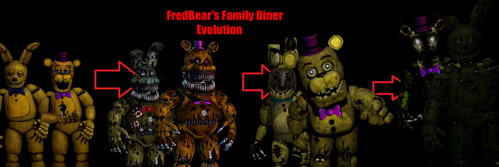 Fredbear's Family Diner Evolution by Kero1395 on DeviantArt