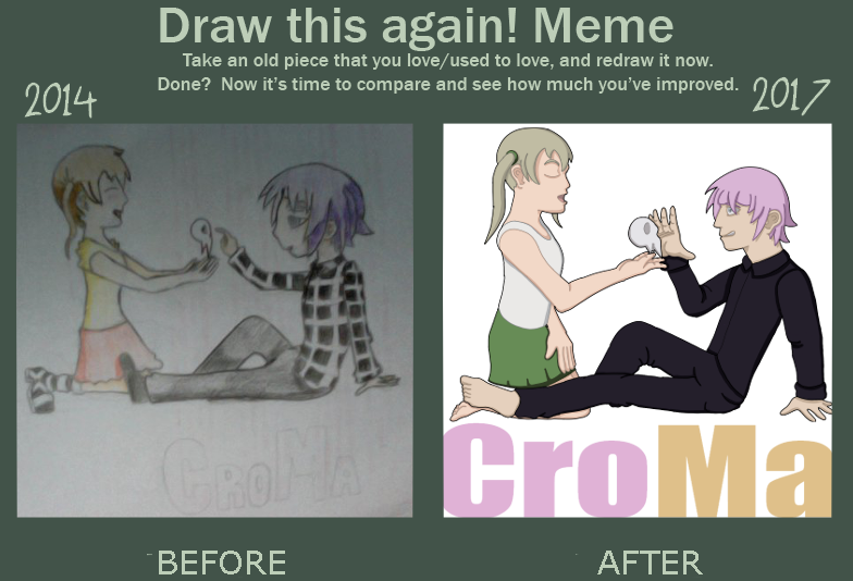 Before and after meme Crona