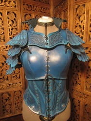 Women's Leather Armor- Blue Jay