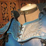 Women's Leather Armor, detail- Blue Jay